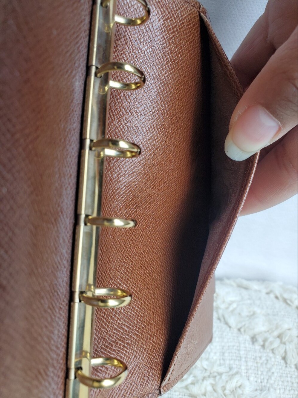 Louis Vuitton Brown Monogram Canvas Agenda Cover - Picture 4 of 16